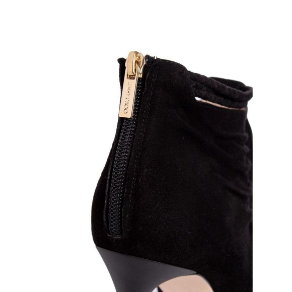 JIMMY CHOO Black Suede Ankle Bootie Pumps w/ Fringe Tassels - US 9 - Picture 8 of 9